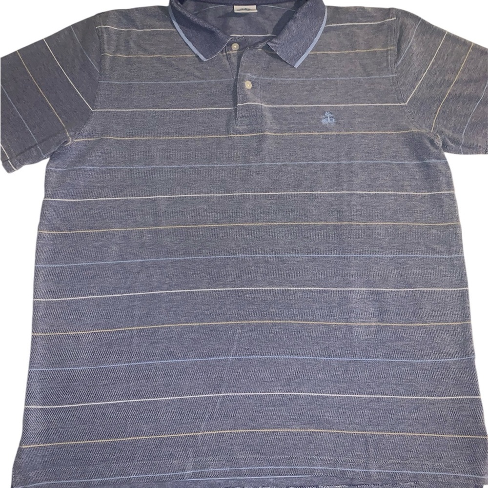 Brooks Brothers Blue Polo Shirt with Classic Collar